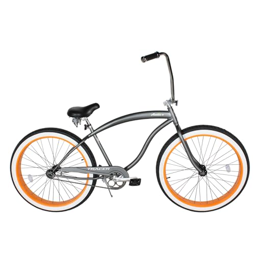 Bicicleta Tracer Avalon Playera de una velocidad, ruedas de 29", color gris/naranja miniatura 1