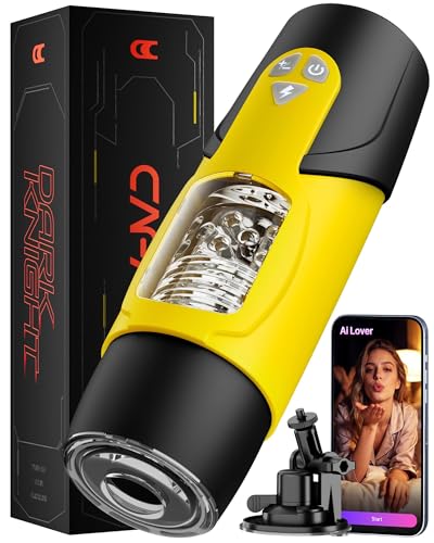 Image of Cafatop Male Masturbator Sex Toys for Men,AI-Connected Thrusting & Rotating | Automatic Electric Pocket Pussy, Quiet USB Rechargeable Waterproof Stroker with APP Control, Adult Sex Toys for Men Couples