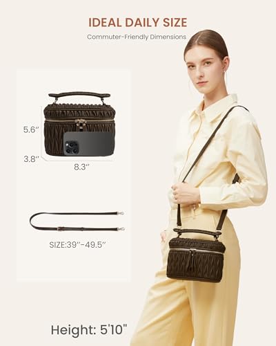 LOVEVOOK Crossbody Bags for Women, Quilted Crossbody Purses for Women, Small Shoulder Handbags for Daily, Work, Travel, Gifts4