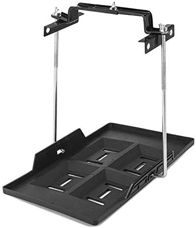 styleinside Metal Universal Car Storage Battery Holder Stabilizer Tray+ Hold Down Clamp Kit