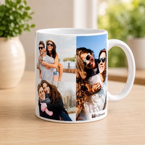 Image of Set for Brother with Printed Mug, Keychain Combo Pack of 5 (Greeting Card,Roli Chawal,Rakhi,Printed Mug,Keychain)| Gift Hamper for Brother.