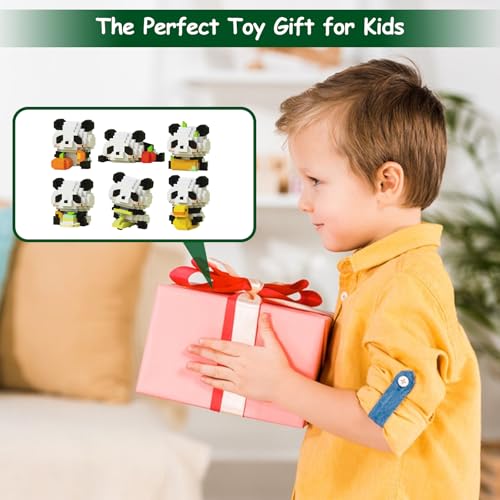 ARONRAVE Lot de 6 blocs de construction Panda - Mini blocs de construction – vue 6