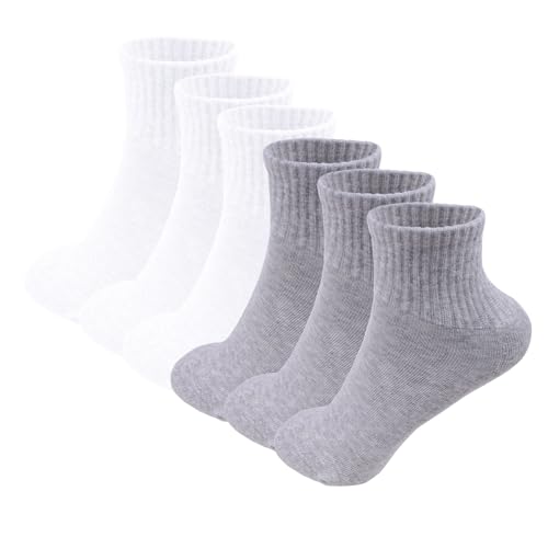 Image of TZ Promise 6 Pack-Women's Athletic Quarter Ankle Low Cut Cotton Socks Cushioned Sports Running