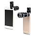 Upgraded Design Professional Cellphone Camera Lens, Universal 12X Telephoto Lens, Clip-on Phone Camera Lens, Camera Attachment for iPhone 8, iPhone 7, and Android Most Smartphones