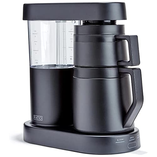 Ratio Coffee Series 1 Six Coffee Maker - Pour-Over Coffee Machine - Makes 2-8 Cups - 6.75' D x 13.5' W x 14.25' H