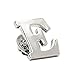 Opromo Épinglette Alphabet Monogramme Insignes d'affaires lettres collier broche broches Letter E 1pcs