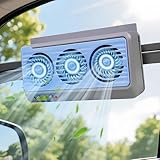 Solar Powered Car Window Fan,Portable Window Mount Car Cooling Fan - Air Purification Device Ventilator with Adjustable Speed for Vehicle RV Truck Camping Outdoor Home - Image 9