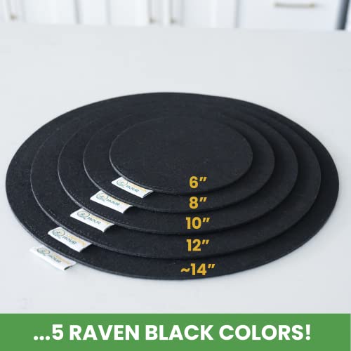 Garden Hour Large Felt Coasters For House Plants. 14 In, 12, 10, 8, 6 Inch Round Felt Pad Plant Mat For Indoor Plants. 10 Absorbent Coasters Multi Size Surface Savers For Potted Plants Plant Saucer #TOP2