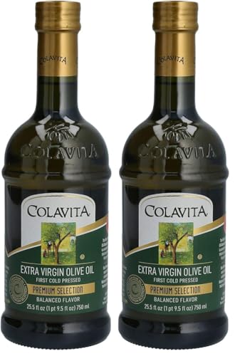 Image of Colavita Premium Selection Extra Virgin Olive Oil Glass Bottle 25.5 Fl Oz (Pack of 2)