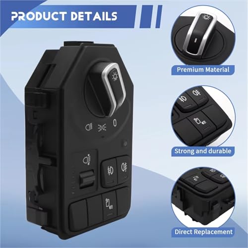 Interruptor de faros para camiones Scania repuesto compatible con panel de luces 3