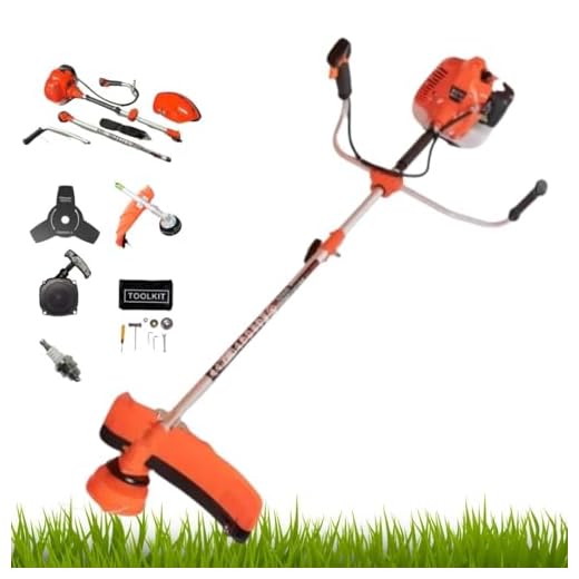 KNakasaki | Desbrozadora Profesional Multifunción, 63CC 3,5HP, Gasolina, Herramienta de Jardinería, Cultivador, Cortasetos Telescopica, Motosierras Podadora Altura, Poste de Extensión