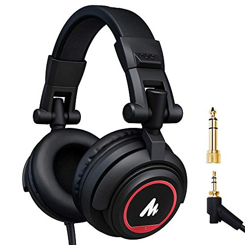 Image of (Refurbished) MAONO AU-MH501 Wired Over the Ear Headphone with Mic (Black)