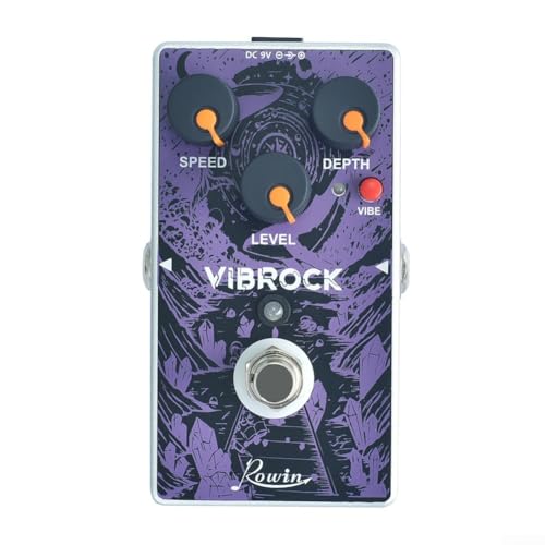 Rowin Vibe Chorus Tremolo Guitar Effect Pedal, Full Metal Shell For Electric Guitar Pedal, Choral Vibrato Effect Device Pedal