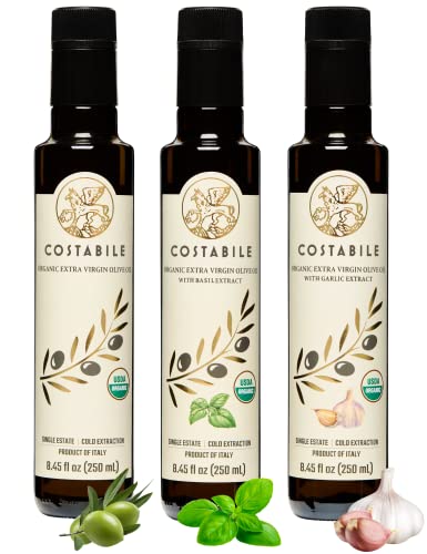 Set de 3 aceites de oliva extra virgen italiano orgánico 250ml miniatura 1