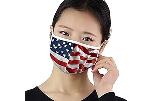 Fashionionable American Flag Print Face Mask Made in the USA