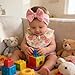 ALinmo 16PCS Baby Nylon Headbands Hairbands Hair Bow Elastics for Baby Girls Newborn Infant Toddlers Kids Colorful