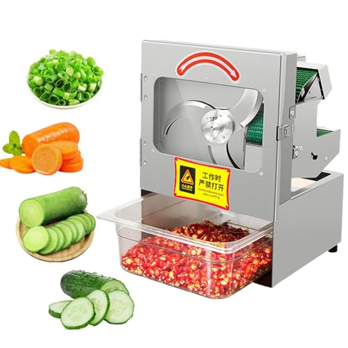 Cortadora eléctrica comercial para verduras y cebollines