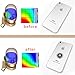 EMF Protection Sticker for Smartphone - Anti-Radiation Shield for Phone, Laptop, Tablet, Microwave, Kindle- Blocks Radiation Neutralizer- Fashionable Bumper Sticker- Healthier Environment (Silver)