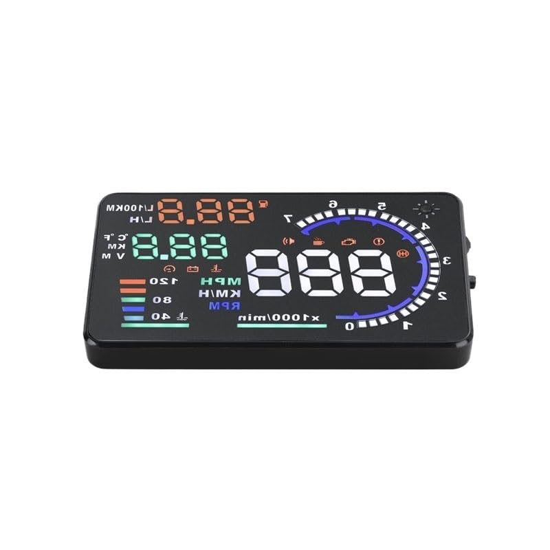 Head Up Display Pantalla de visualización Frontal HUD for automóvil Proyector de Parabrisas Head Up Display Coche(E350-5 Inch)