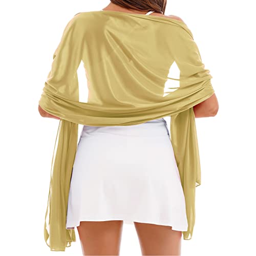 Women Shawls and Wraps for Evening Dresses Sheer Elegant Soft Silky Wraps Wedding Bridal Scarf2