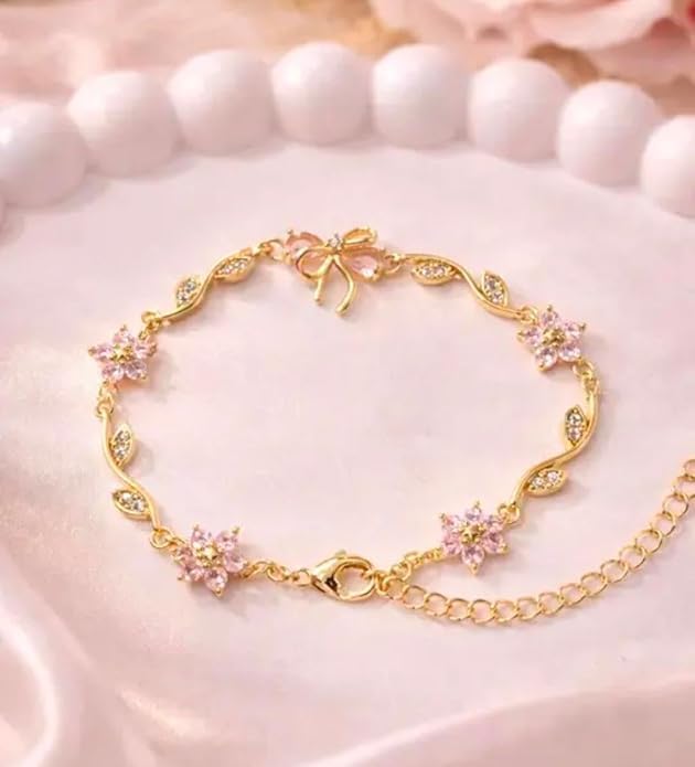 Image of SALTY Anti Tarnish Bracelet for Women | Fancy Bracelet | Jewellery Gifts | Hand Band | Fashion Accessories for Girls | Minimal Jewelry Design | Gift for Rakhi | Gift for Diwali, Christmas, Marriage, Birthday