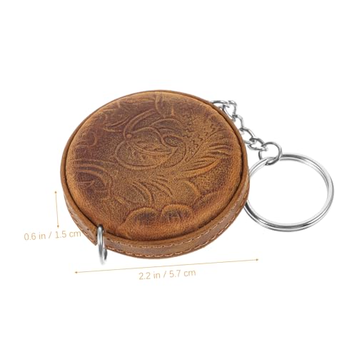 Cinta métrica mini retráctil vintage Homoyoyo marrón miniatura 4