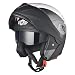 AHR Full Face Flip up Modular Motorcycle Helmet DOT Approved Dual Visor Motocross Matt Black XL
