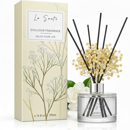 La Sente Reed Diffuser Set with Gardenia Fragrance