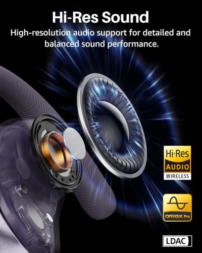 Image of TOZO Open X2 Pro AI Smart Open Ear Earbuds, LCD Digital Screen Stereo Sound