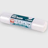 La Briantina Eko Basik SAC06731A Müllbeutel, transparent, 70 x 110 cm, Fassungsvermögen 110 Liter, 10 Beutel