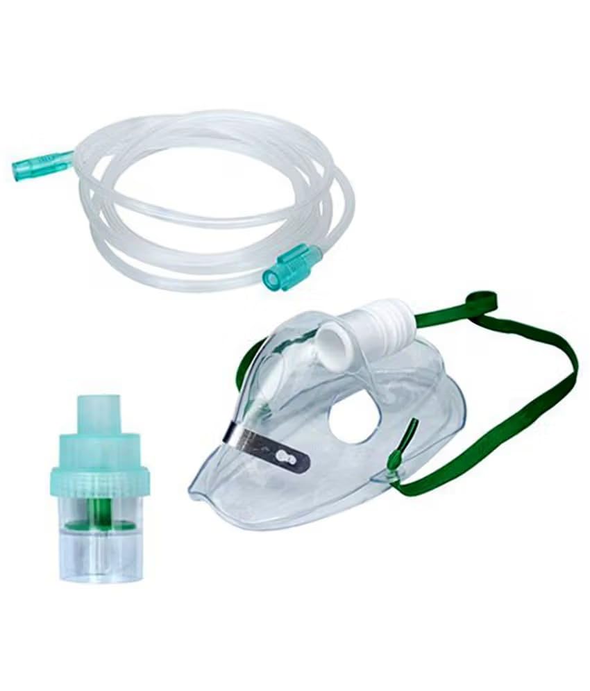 SARA+CARE NEB-101 Smart Compressor Nebulizer for Adults & Kids β Low Noise, Compact Inhaler Machine with Child Mask, Extra Medicine Cup, Air Tube & Speed Control for Cold, Cough & Asthma Care 3