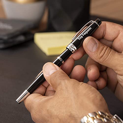 Dayspring Pens Cross Fountain Pen | Engraved Cross Bailey Black Lacquer Fountain Pen. Personalized Gift Pen With Your Name Or Message Engraved #TOP3