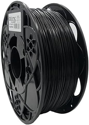 Atomic Filament Black 3D Printer PLA Filament 1.75 mm | Dimensional Accuracy 99% Probability +/- 0.02mm | Fit Most FDM Printer | 1kg - 2.2lbs