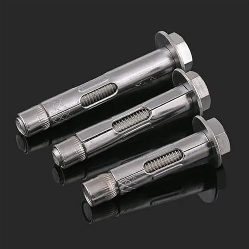 Perno de anclaje M6x50 acero inoxidable hexagonal 2pcs miniatura 5