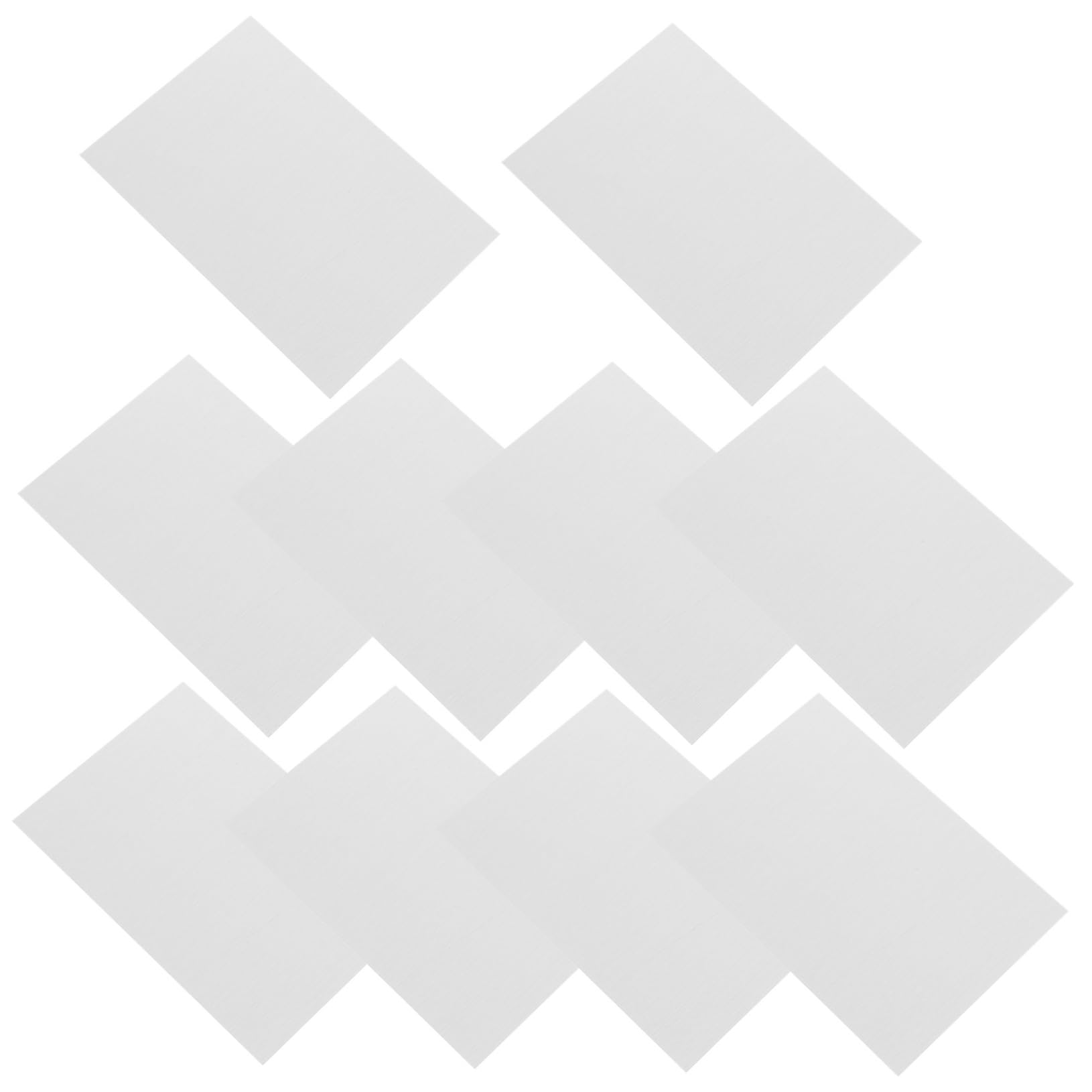 FUNOMOCYA Elegant Aluminum Plate for Sublimation 10pcs Photo Blanks Sleek Silver Finish for Heat Transfer Printing