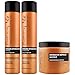 Sunny Isle Jamaican Black Castor Oil Extra Dark Shampoo + Conditioner 12oz + Intensive Repair Masque 16oz "Combo"