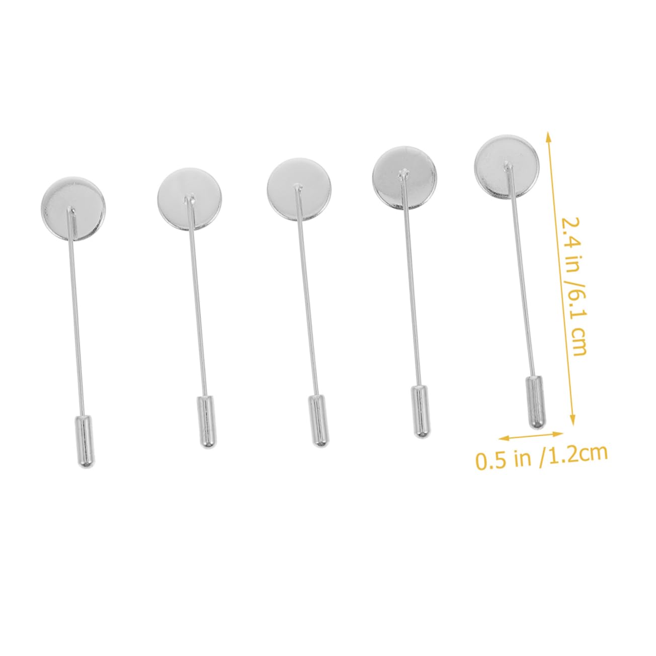 Holibanna 20 Pcs Oversized Safety Pin Brooch Holder Long Pins for Blue Small DIY Label Trays DIY Tray