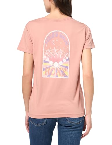 Image of Roxy Womens Boyfriend Crew T-Shirt, Casual Relaxed Fit Crew Neck Tee Short Sleeve Cotton Basic Shirt Everyday Comfort