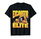 Construction Worker Heavy Equipment Men Boys Tees