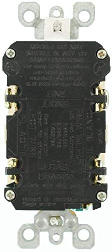 Image of Leviton GFCI Outlet, 15 Amp, Self Test, Non Tamper-Resistant with LED Indicator Light, Protection from Electric Shock and Electrocution, GFNT1-T, Light Almond