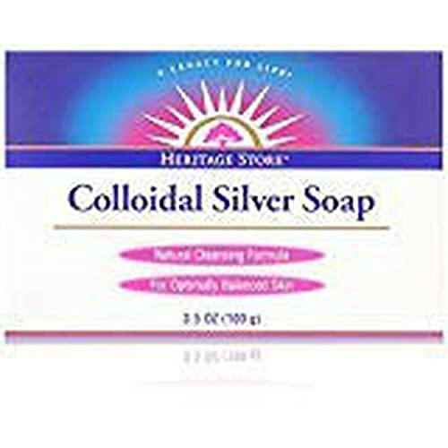 Heritage Store Colloidal Silver Soap, 3.5 Ounce (Pack of 2)