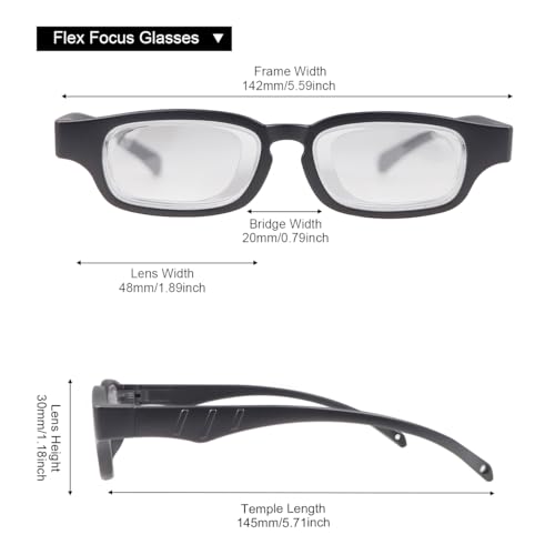 Yimi Adjustable Focus Reading Glasses 0D To +350D Diopters Readers Glasses Anti Blue Light Multi Point Micro Permeable Lens Dial Vision Reading Glasses Zoom Eyeglasses For Reading Distance Near Far Sight thumb #1