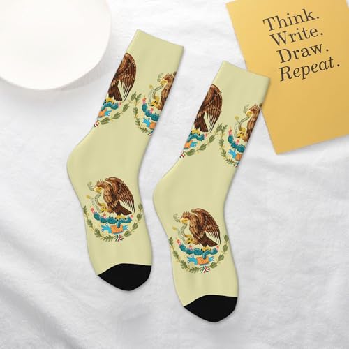 Mexican flag eagles A Pair Junior Athletic Short Tube Socks Children Calf Tube Socks Short Stockings4