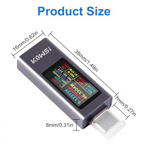 Image of 2Set USB C Tester Power Meter 4-30V 0-12A Type-C PD Digital Multimeter Voltage Current Tester Meter Power Bank Capacity Detector for USB Cable Charger