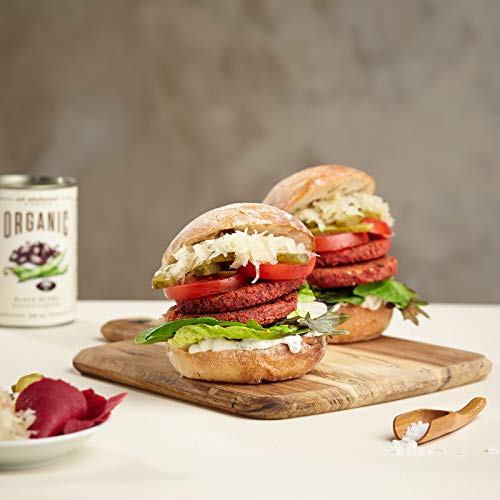 Eat Wholesome Bio Schwarze Bohnen, 400g (Packung Von 12) - In Wasser, Vorgekocht, Ohne Zusatz Von Salz, 100% Natürlich, Proteinquelle, Vegan, Non-BPA Auskleidung & CO2 Neutrale Verpackung