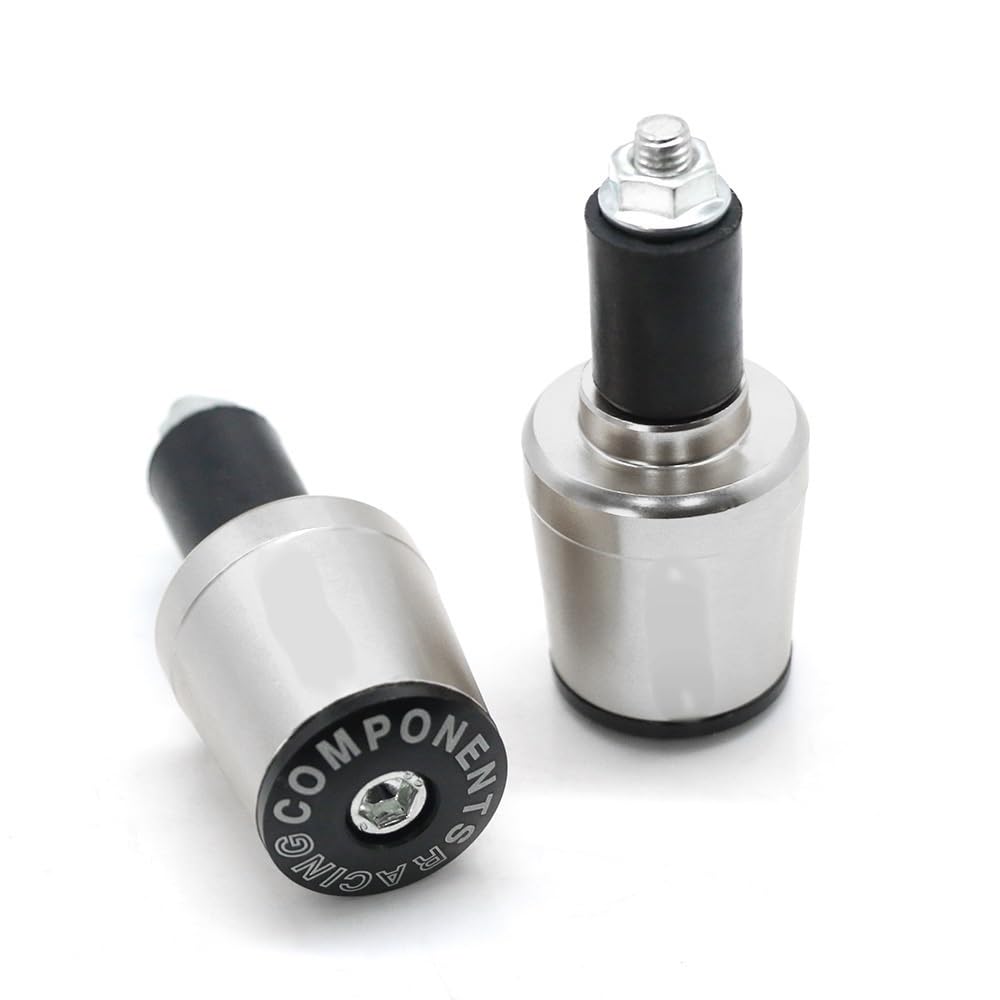 Evita vibraciones en manos con tapones manillar CB650F de aluminio CNC color plata 7/8