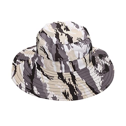 Happyyami Sombrero de Cubo Sombrero para el Sol Sombrero de Sol de los Hombres Sombrero de Ventilador Solar Gorro Sol Sombrero Sol Sombrero de Pescador de Camuflaje Sombrero de Sol de Verano