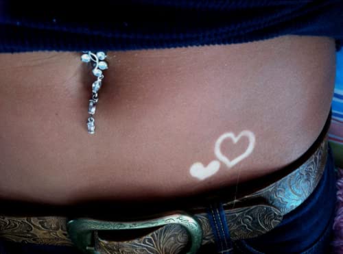 3-Way Heart Tanning Stickers 50 Count #TOP2