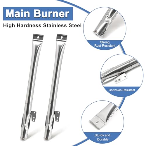 Image of Replacement Parts for Nexgrill 720-0864M 720-0864 2-Burner Gas Grills, Parts Kit for 720-0864M Grill Grates, for Nexgrill Flame Tamer 720-0864M, for Nexgrill 720-0864M Ignitor and Burner Tube