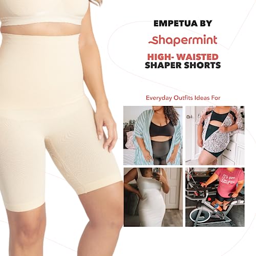 image for SHAPERMINT High Waisted Body Shaper Shorts - Shapewear for Women Tummy